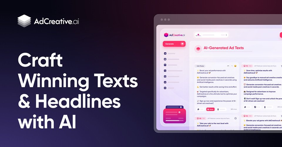 adcreative ai review- Advanced AI Capabilities: Text and Headline Generation